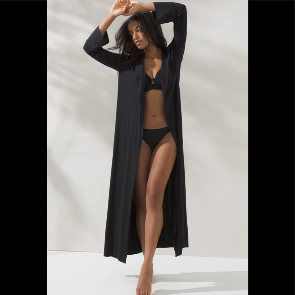 Soma Cool Nights Long Robe Black